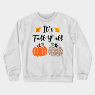 It's Fall Y'all Cute Gnomes Pumpkin Spice Season Crewneck Sweatshirt